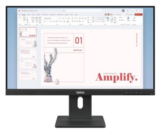 Picture of LENOVO ThinkVision E24-40 23.8'/24' 100Hz FHD IPS Monitor 1920x1080 16:9 4ms Height Adjust Tilt Pivot Swivel HDMI DP VGA Speakers VESA ~63EDMAR2AU