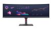 Picture of LENOVO ThinkVision P49W-30 49' Dual QHD Curve Monitor IPS 5K 5120x2160 21:9 Height Adjustable Tilt Swivel DP HDMI TBT4 USB-C Hub USB-B LAN Audio VESA