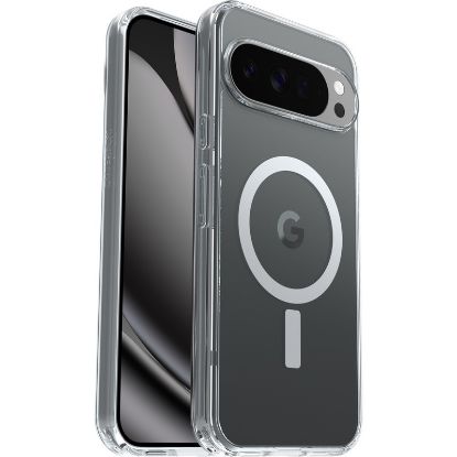Picture of OtterBox Symmetry Clear Magnets Google Pixel 10/Pixel 10 Pro - Case Clear (77-98095), DROP+ 3X Military Standard, 7 Years Warranty