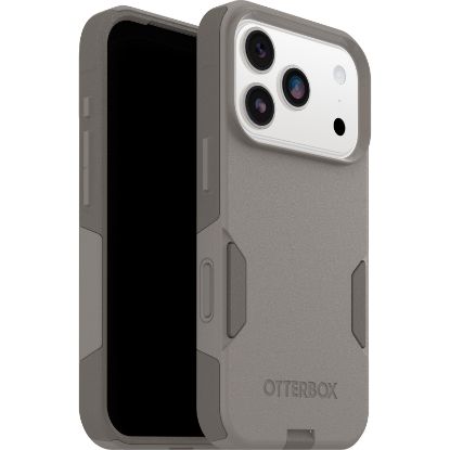 Picture of OtterBox Commuter Apple iPhone 17 Pro (6.3') Case Grey Comfort (Biege) - (77-98336), DROP+ 3X Military Standard, Raised Edges, 7 Years Warranty