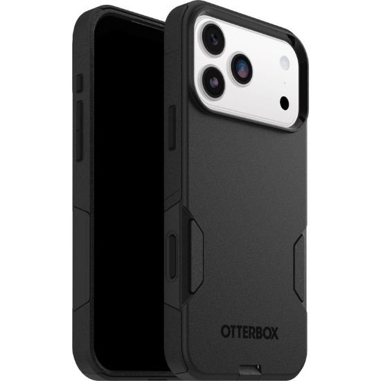 Picture of OtterBox Commuter Apple iPhone 17 Pro Max (6.9') Case Black - (77-98338), DROP+ 3X Military Standard, Pocket Friendly, Hassle-Free, 7 Years Warranty