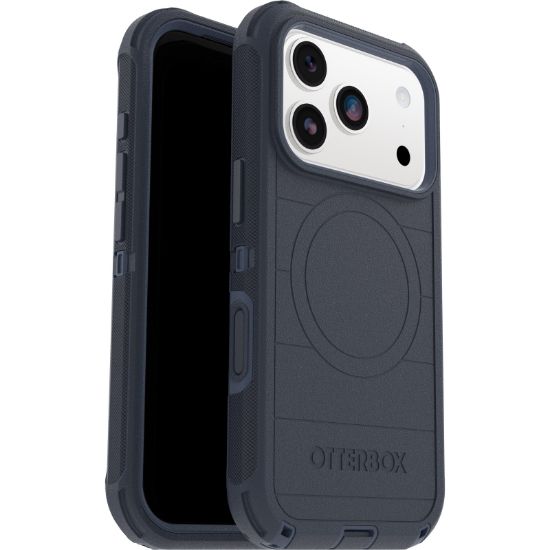 Picture of OtterBox Defender Pro MagSafe Apple iPhone 17 Pro (6.3') Case Blue Sentiment - (77-98384), DROP+ 7X Military Standard, Tri-Layer, 7 Years Warranty