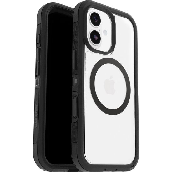 Picture of OtterBox Defender XT Pro MagSafe Apple iPhone 17 (6.3') Case Dark Side (Clear/Black) - (77-98480), DROP+ 7X Military Standard, 7 Years Warranty