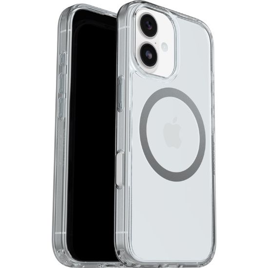 Picture of OtterBox Symmetry Clear MagSafe Apple iPhone 17 (6.3') Case Clear - (77-98781), DROP+ 3X Military Standard, Raised Edges, Hassle-Free,7 Years Warranty