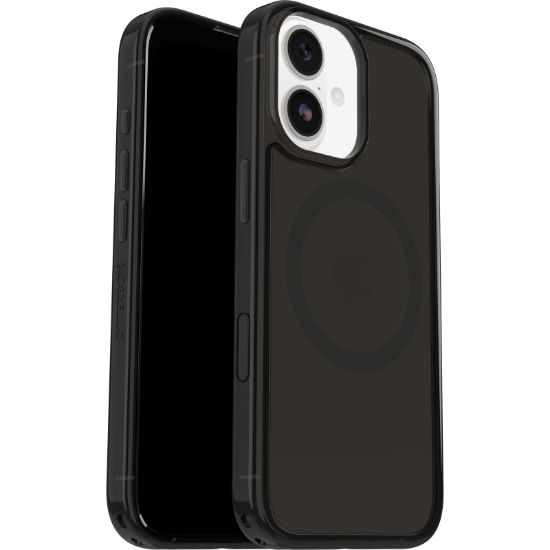 Picture of OtterBox Symmetry Clear MagSafe Apple iPhone 17 (6.3') Case Black Mist (Clear/Black) - (77-98801), DROP+ 3X Military Standard,  7 Years Warranty