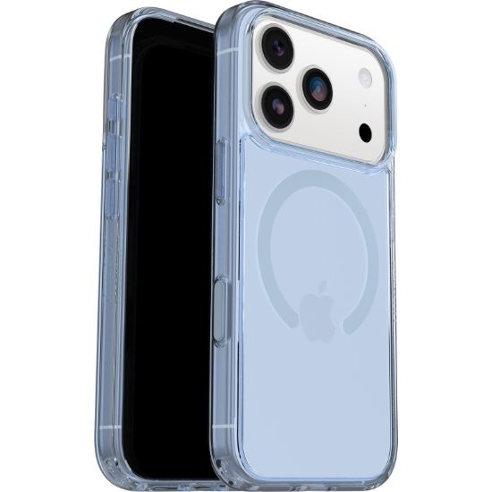 Picture of OtterBox Symmetry Clear MagSafe Apple iPhone 17 Pro (6.3') Case Blue Bliss (Clear) - (77-98849), DROP+ 3X Military Standard, 7 Years Warranty
