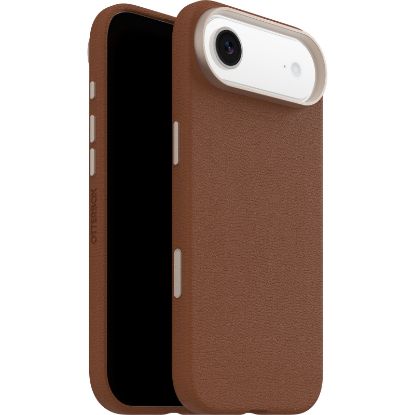 Picture of OtterBox Symmetry Cactus Leather MagSafe Apple iPhone Air (6.5') Case Desert Saddle (Brown)- (77-99033),DROP+ 3X Military Standard,7 Years Warranty
