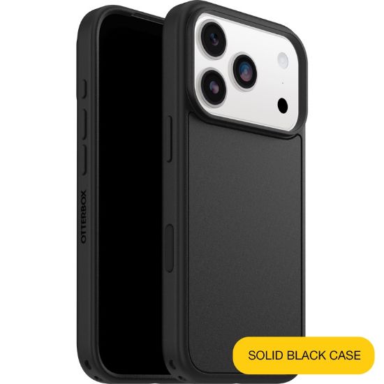 Picture of OtterBox Symmetry MagSafe Apple iPhone 17 Pro (6.3') Case Black - (77-99427), DROP+ 3X Military Standard, Raised Edges, Hassle-Free, 7 Years Warranty