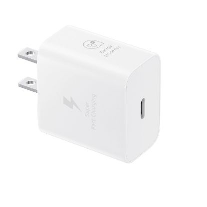 Picture of Samsung 25W GaN USB-C Fast Wall Charger - White(EP-T2510NWEGAU),1x USB-C,Supports up to 25W,Compact & Travel-Ready,1 Year Warranty