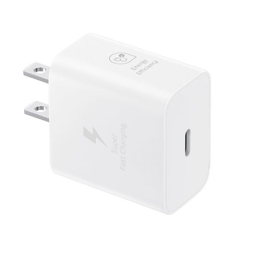 Picture of Samsung 25W GaN USB-C Fast Wall Charger - White(EP-T2510NWEGAU),1x USB-C,Supports up to 25W,Compact & Travel-Ready,1 Year Warranty