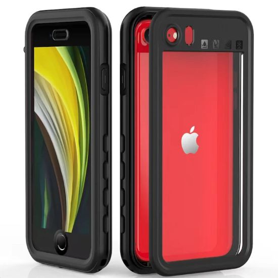 Picture of USP Apple iPhone SE (3rd & 2nd Gen) and iPhone 8/7 Waterprooof Case - Black, Military-Grade, Shockproof, Scratch Resistant, Durable & Lightweight
