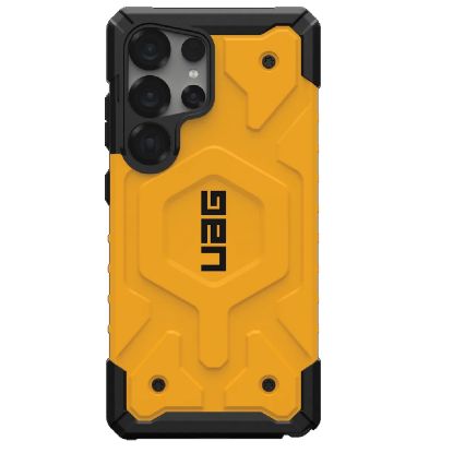 Picture of UAG Pathfinder Magnetic Samsung Galaxy S25 Ultra 5G (6.9') Rugged Case - Heritage Yellow(214476118282), 18ft. Drop Protection (5.4M),10 Years Warranty