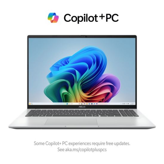 Picture of ASUS Vivobook 16 16'AMD RYZEN AI 5 330  WUXGA (1920 x 1200) 16:10 aspect ratio DDR5 16G 512G Cool Silver Win11 Home 1.9kg 1yr wty Notebok~Q3