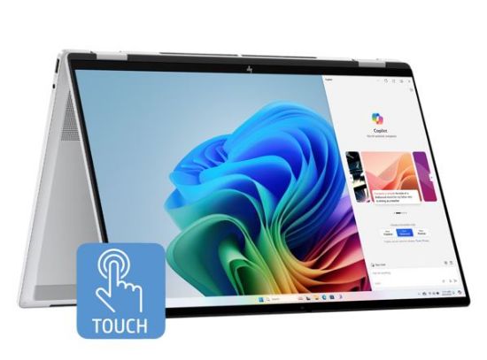 Picture of HP OmniBook X Flip 16' 3K OLED TOUCH Intel U5-226V 16GB DDR5 512GB SSD Windows 11 Home Arc 130V GPU CoPilot+ PC NPU 40 TOPS WIFI7 1yr OS 1.8kg