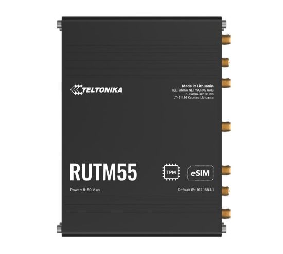 Picture of Teltonika RUTM55 Dual 5G Router, Dual SIM & eSIM™, Telit 5G Modem, Auto-Failover,