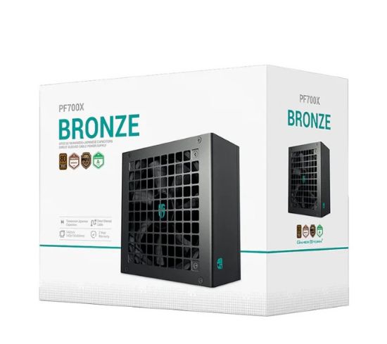 Picture of DeepCool PF700X 700W Gamer Storm 80+ Bronze/ Cybenetics ATX Power Supply 120mm Fan, Japanese & Taiwanese Capacitors, DC to DC, ATX12V V2.52