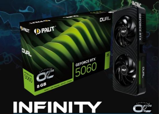 Picture of PALIT RTX5060 INFINITY 2 OC 8G GDDR7 128bit 28 Gbps 2280 MHz NE75060V19P1-GB2063L