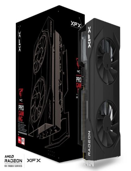 Picture of XFX Swift AMD Radeon RX 9070 OC Dual Fan Gaming Edition with 16GB GDDR6 HDMI 3xDP, AMD RDNA™ 4 (RX-97SWFT2BQ)