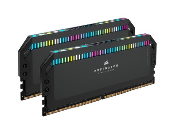 Picture of (LS) Corsair DOMINATOR® Platinum RGB 64GB (2x32GB) DDR5 Platinum RGB 64GB (2x32GB) DDR5 UDIMM 5200Mhz C40 1.25V Black Desktop PC Gaming Memory