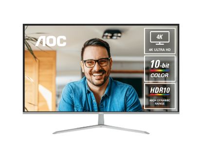 Picture of AOC U32V11N 32' 4K 3840 × 2160 VA, HDR10 4ms GtG, VESA x 100.  2, DP 1.4 x 2 Office and Business Monitor (LS)