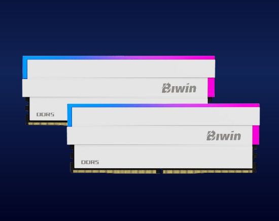 Picture of BIWIN DDR5 Memory DW100 DDR5 RGB Memory 6000mhz 32GB (16GB*2) CL30-38-38-76 1.35V  B5DW100326030ER2G-CW001