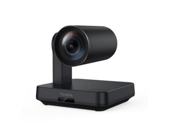 Picture of Yealink Black UVC84 4K, 12x optical USB PTZ camera, includes VCR20 Remote Control, 7m USB Cable, 7m Network Cable, Wall Mount Bracket and Power Supply