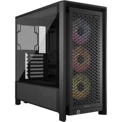 Picture of Corsair FRAME 4000D RS ARGB Modular Mid-Tower PC Case - Black, ATX, 430mm GPU, 170mm CPU cooler, 220mm PSU, 360mm rad, 1x USB-C 3.2 Gen2