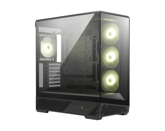 Picture of MSI MAG PANO 130R PZ -BLACK – ATX/mATX/ITX, 400mm GPU, 165mm CPU, 7 slots, 6×120mm, 360 rad top/side, 2×USB-A, 1×USB-C 20Gbps, 460×232×490mm, 8.37kg