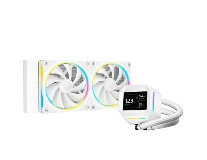 Picture of DeepCool LM240 WH ARGB Liquid Cooler With Mini LCD Screen IntelLGA1851/1700/1200/1151/1150/1155 AMDAM5/AM4
