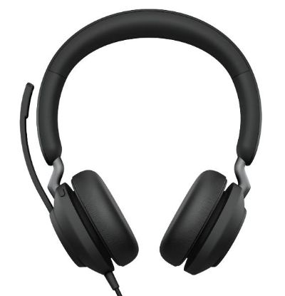 Picture of Jabra Evolve2 40 SE Wired-CA MS Stereo Headset, 360 BusyLight, Noise Isolationg Ear Cushions, 2Yr Warranty, Plug-and-play, 3-Microphone