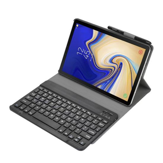 Picture of Pisen Lenovo Tab M11 (11') Keyboard + Case Black, Magnetic, PU Leather Covering, Front & Rear Facing Camera Holes
