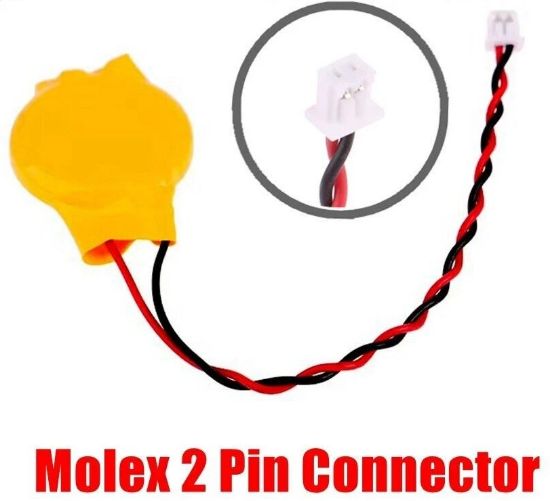 Picture of Internal CMOS Battery CR2032 Molex 2 pin