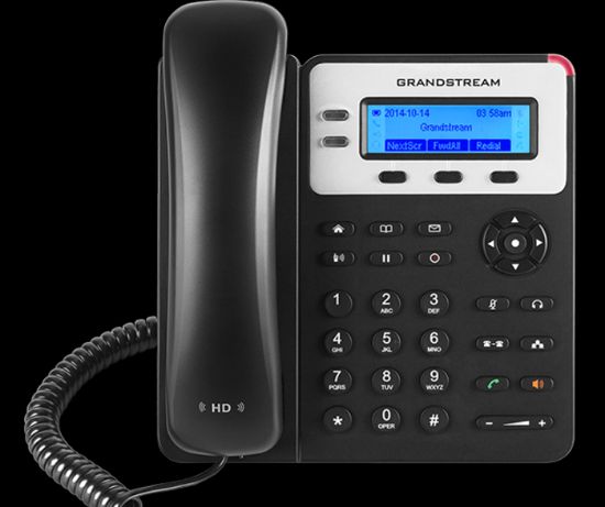 Picture of Grandstream GXP1620 2 Line Basic IP Phone, 2 SIP Accounts, 132x48 Backlit Graphical LCD Display, HD Audio