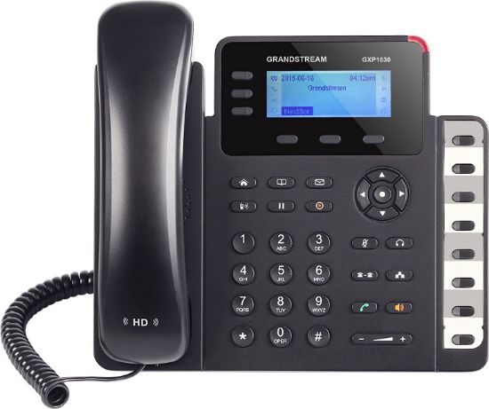 Picture of Grandstream GXP1630 3 Line IP Phone, 3 SIP Accounts, 132 x 64 Backlit LCD Display, HD Audio, Dual-Switched Gigabit Ports, Powerable Via POE