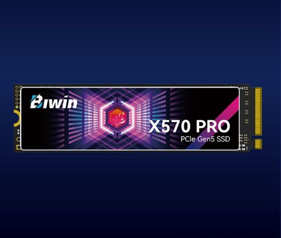 Picture of BIWIN Black Opal X570 PRO PCIe Gen5×4, NVMe 2280 Up to 14000/13000 MB/s BX570DN08TB-RGX - 5 Year Warranty