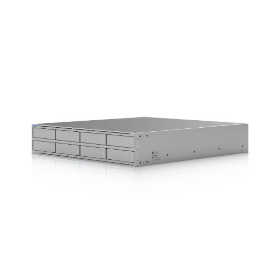 Picture of Ubiquiti UNAS Pro 8, 2U Rack-Mount NAS (8)2.5/3.5' HDD Bays(2) M.2 NVMe SSD, Fast Access, Low Latency, High-Availability 10Gbps, Large Storage Sharing