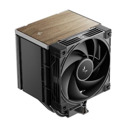 Picture of DeepCool AK500 G2 Wood Grain Top Cover CPU Cooler, 5 Heat Pipes, 4-pin PWM, Intel LGA1851/1700/1200/115x, AMD AM5/AM4