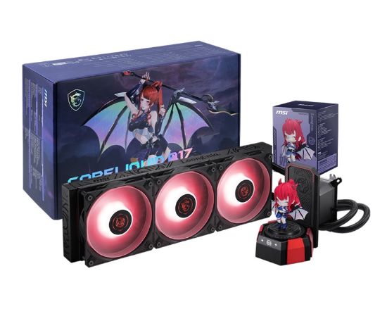 Picture of MSI CORELIQUID A17 MLG EDITION, 360mm, 394x119.6x27.2mm, Alu radiator, 3x120mm fans, 64.89CFM, 2050RPM, ARGB Gen2, 3400RPM pump, LGA1851/1700, AM5/AM4