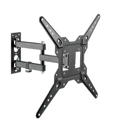 Picture of Brateck LPA68-443 Economical Full-Motion TV Wall Mount, Fit Screen Size: 23'-55' Up to 30 KG, Fine Texture Black,382x430x430mm (new)