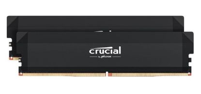 Picture of Crucial Pro 32GB (2x16GB) DDR5 UDIMM 6400MHz CL32 Black Heat Spreader Overclocking Support Intel XMP AMD Ryzen Desktop PC Gaming Memory