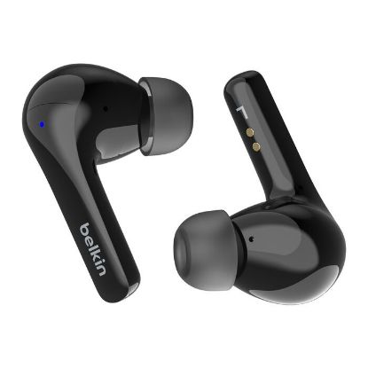 Picture of Belkin SoundForm Motion 2 True Wireless Earbuds - Black(AUC010fqBKV2),33 Hours Playtime,Bluetooth 5.3 Pairing,IPX5-Rated,12mm Drivers,2 Years Warranty