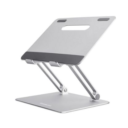 Picture of Simplecom CL520 Adjustable Aluminium Ergonomic Riser Stand for Laptop MacBook, Adj 15cm, Tilt, 10'-17', 4kg, 0.9kg, Airflow, Anti-slip, Silver.