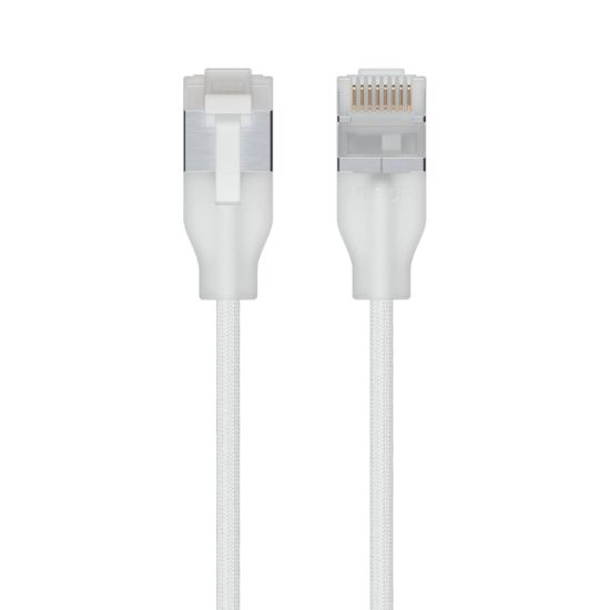 Picture of Ubiquiti UniFi Premium Patch Cable,2M, White, Ultra-Thin Braided Patch Cable, Designed Optimized 10 GbE Networking