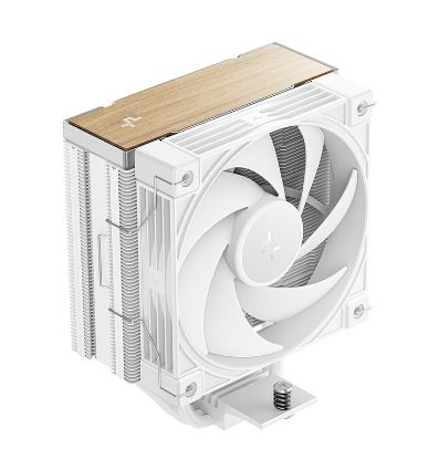 Picture of DeepCool AK400 G2 WH Wood Grain Top Cover CPU Cooler, 4 Heat Pipes, 4-pin PWM, Hydro Bearing, Intel LGA1851/1700/1200/115x, AMD AM5/AM4