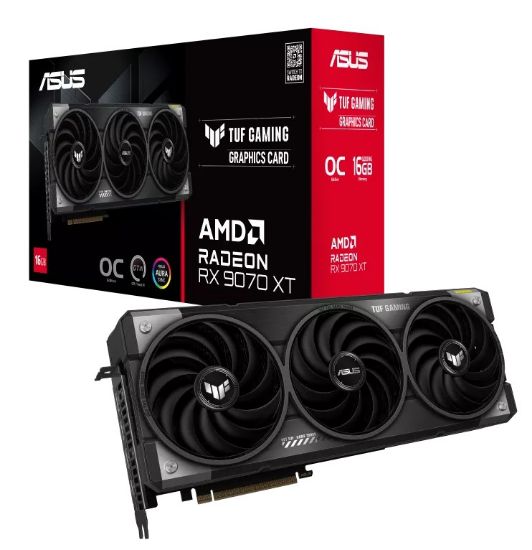 Picture of ASUS AMD Radeon TUF-RX9070XT-O16G-GAMING RX 9070 XT OC Edition 16GB GDDR6 Power Connectors 3 x 8-pin