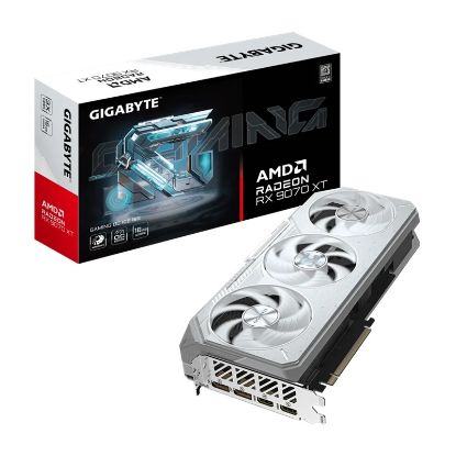 Picture of Gigabyte Radeon RX 9070 XT GAMING OC ICE 16G, GDDR6, 3060MHz boost, 2520MHz, 4096 cores, PCIe 5.0, 288mm, 850W, 2x DP 2.1a, 2x HDMI 2.1b