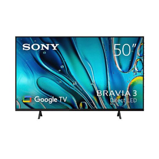 Picture of Sony Bravia 3 S30 50" Television 4K UHD, 450 cd/m2 Brightness, Direct LED, HDR10/HLG/Dolby Vision, 200x200 VESA, Google TV, 3 Year Warranty