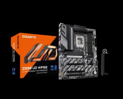 Picture of Gigabyte Z890 UD WIFI6E Intel LGA 1851 ATX Motherboard, 4x DDR5 ~256GB, 4x PCI-E x16, 3x M.2, 4x SATA,  5x USB 3.2, 1x USB-C, 4x USB 2.0