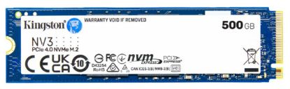 Picture of Kingston SNV3S NV3 500G PCle 4.0x4 NVMe M.2 2280 SSD 5000/3000MB/s 3D HAND compaitible Notebook and SFF 5Y Limited