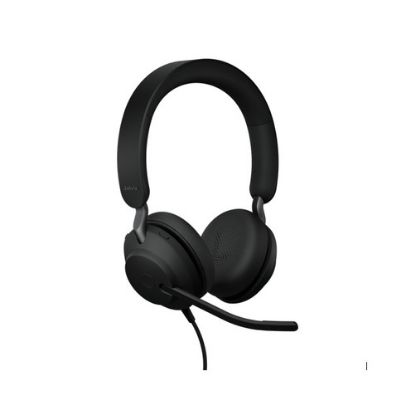 Picture of Jabra Evolve2 40 SE Wired USB-CA UC Stereo Headset, 360° BusyLight, Noise Isolationg Ear Cushions, 2Yr Warranty, Plug-and-play,3-Microphone Technology